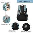 thumbnail image 4 of FORMRS Unisex School Backpack 17" Student Travel Bag with Laptop Compartment, Cartoon Capybaras, 4 of 7