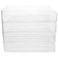 thumbnail image 2 of 4pcs Desk Letter Tray Office Tray Paper Tray Organizer Clear Desktop File Holder Desktop Paper Holder Tray for Classroom Office Management, 2 of 9