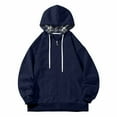 thumbnail image 2 of Zipper Up Hoodies for Men Big and Tall M-5XL Casual Long Sleeve Sweatshirts Jackets with Pockets Plus Size Solid Comfort Outerwear Coats Clearance, 2 of 6
