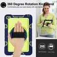 thumbnail image 3 of Dteck Kids Case for iPad mini 5/4 Case 7.9", iPad mini 5 Case, iPad mini 4 Case, 360 Rotating Hand Strap Stand Shoulder Strap Heavy Duty Drop Protection Rugged Case, Green, 3 of 7