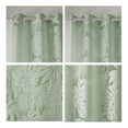 thumbnail image 4 of Madison Park Leilani 50x95" Palm Leaf Burnout Window Sheer in Sage Green, 4 of 9