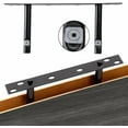 thumbnail image 4 of 15.8in Floating Shelves, Rustic Wood Finish Wall Shelves Set of 4, Shelves for Wall Decor, with Invisible Brackets for Bathroom, Living Room,Bedroom and Kitchen(Gray), 4 of 8