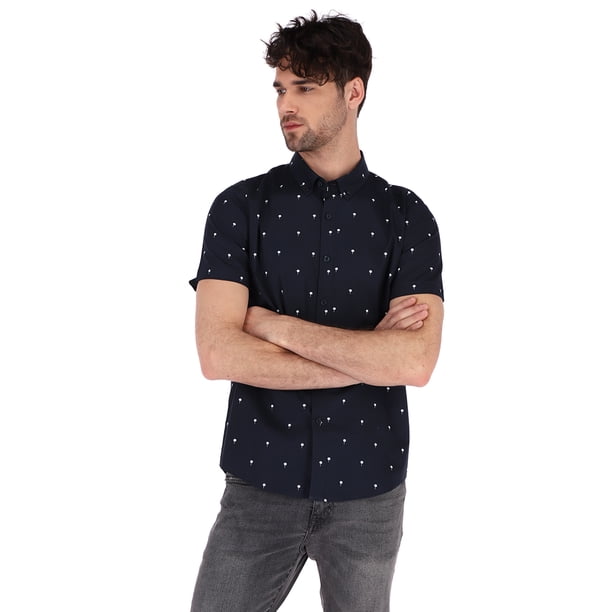 Camisa Manga Corta Estampada de Hombre Generra 118104