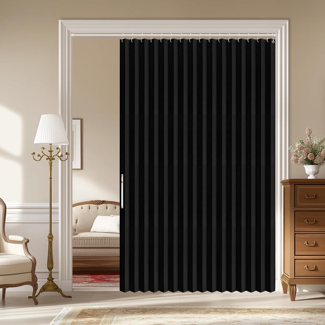Cortina interior de armario Acordion Doors AJAZZ, 100% opaca