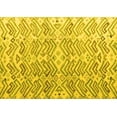 thumbnail image 1 of Ahgly Company Indoor Rectangle Abstract Yellow Modern Area Rugs, 7' x 10', 1 of 4