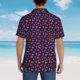 thumbnail image 4 of Balery Blackberries Camisas hawaianas de manga corta para hombre, camisas playeras de corte holgado, camisas de vacaciones con botones,XX-Large, 4 of 7