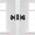 thumbnail image 4 of Baldwin Reserve ENTRATSR190 Entry Traditional Knob and Square Rose with 6AL Latch and Dual Strike Satin Black Finish, 4 of 4