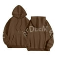thumbnail image 5 of Womens Back Letter Print Hoodies Fashion Oversize Long Sleeve Loose Hooded Sweatshirt y2k Casual Sweatshirts With Pocket, 5 of 7