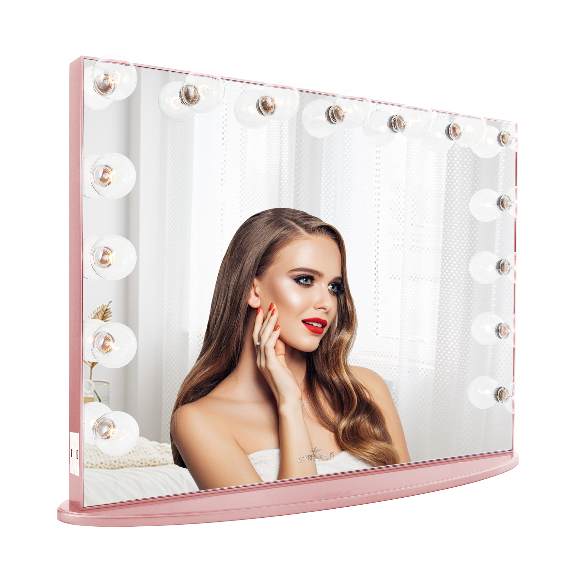 Impressions Vanity Hollywood Glow Pro Vanity Mirror with 15 Clear LED 