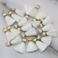 thumbnail image 4 of 20 piezas de adorno de poliéster, sombrero dorado, borla con flecos para coser cortinas, accesorios Purl, joyería DIY, llavero, correas para teléfono móvil, colgante, 4 of 5