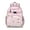 Pink-137, variant on Tropical Seahorse Students Backpack with Nautical Coastal Life Design, Cute Cartoon Underwater Plants and Shells Print, Marine Beach Theme for School and Travel