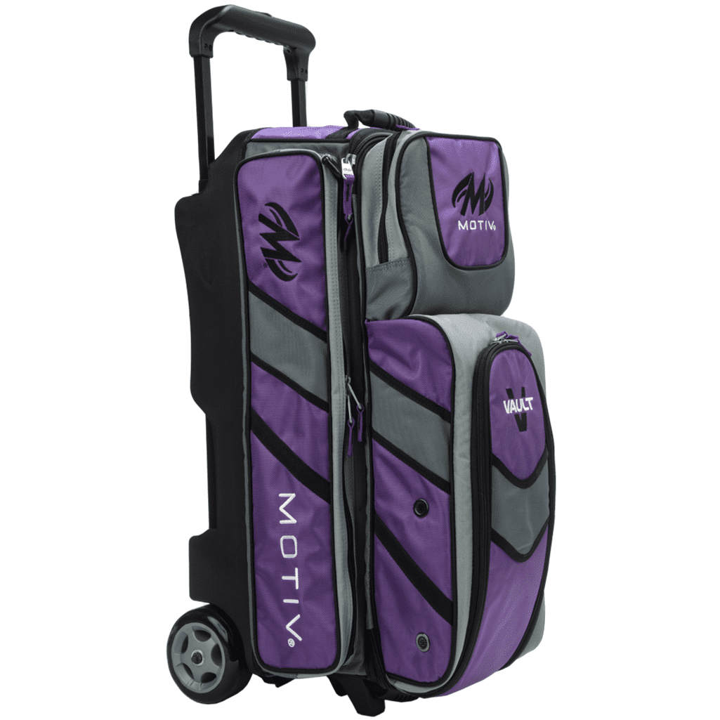 Motiv Vault 3 Ball Roller Purple Bowling Bags FREE SHIPPING