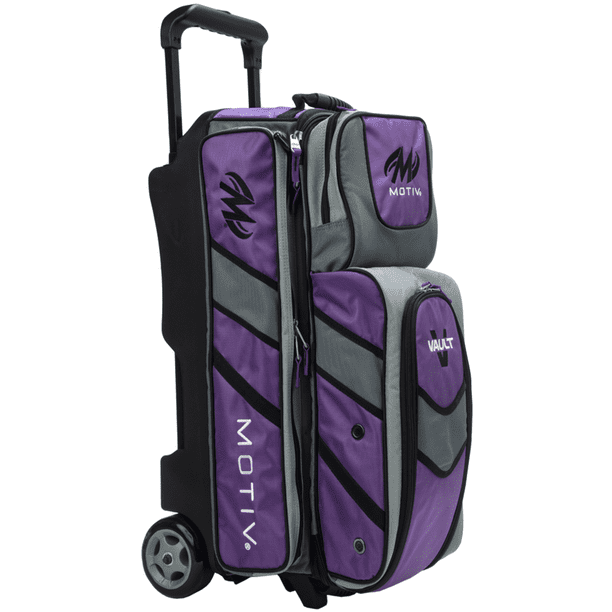 Motiv Vault 3 Ball Roller Bowling Bag Purple