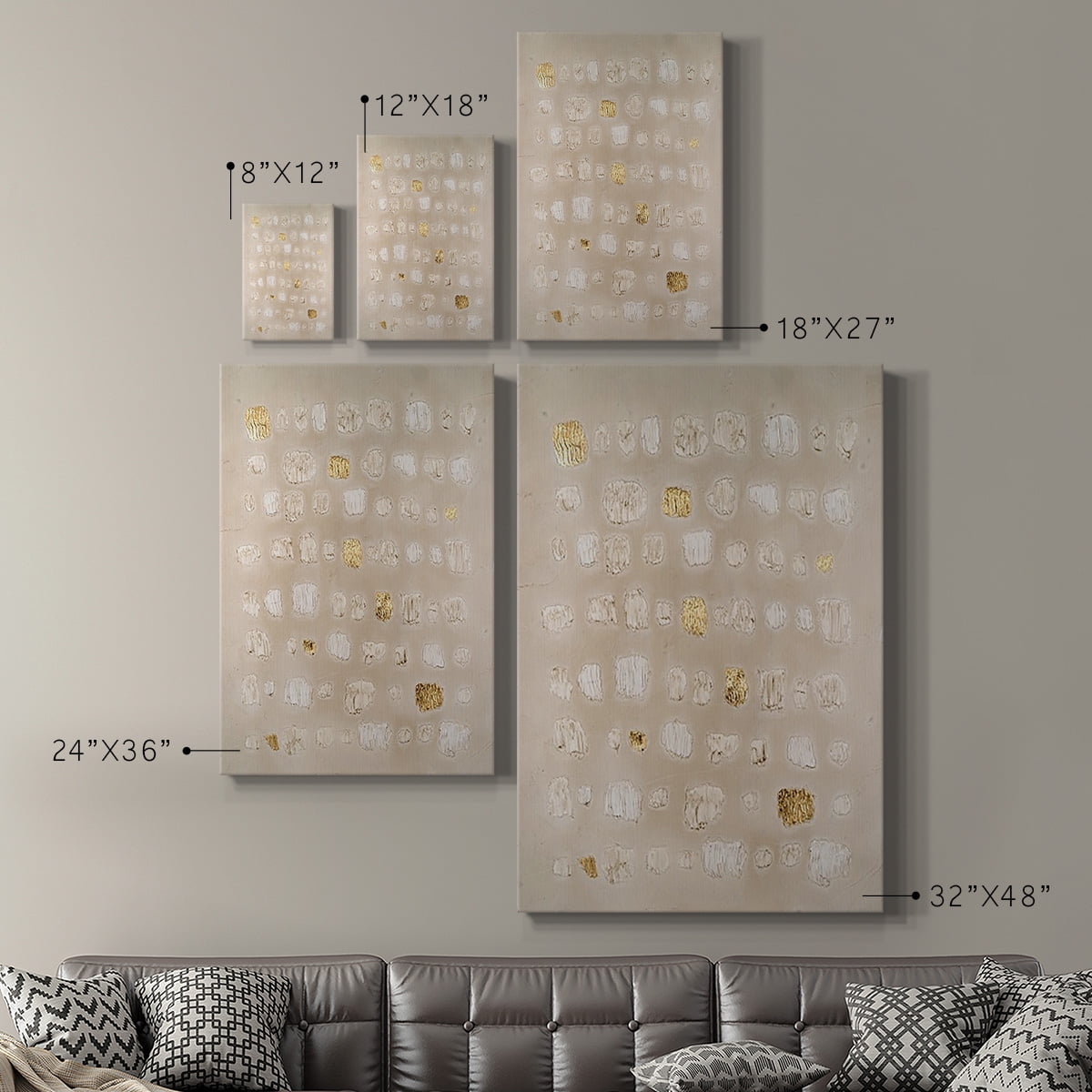 Embellished Cobblestone II Premium Gallery Wrapped Canvas - Ready to Hang