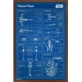 thumbnail image 1 of Star Wars: Saga - Rebel Blueprint Wall Poster, 22.375" x 34", 1 of 4