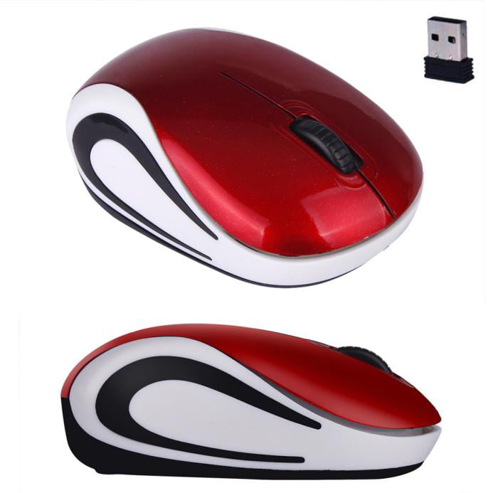 Optical 2.4G Wireless Mouse Lion Portrait Green Eyes Wild Big Cat Africa KOOLmouse