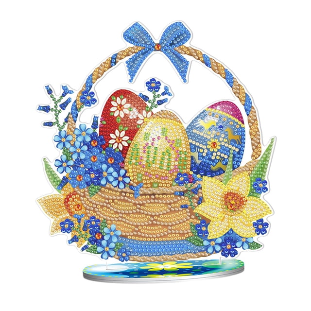 Bricolaje Diamante Pintura Artes Manualidades Diamante Dibujo Para Adultos Cesta De Huevos De Pascua Sunnimix Kits de pintura de diamantes