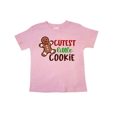

Inktastic Cutest Little Cookie Cute Christmas Gingerbread Man Gift Toddler Boy or Toddler Girl T-Shirt