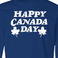 thumbnail image 4 of Inktastic Happy Canada Day with Distressed Maple Leaves Long Sleeve Youth T-Shirt, 4 of 5