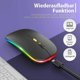 thumbnail image 3 of Mouse Wireless Rechargeable, Ultra Slim 2.4G Silent Wireless Mouse Optical Computer Mouse 1600 DPI with USB Receiver for Laptop PC Mac MacBook, Window, 3 of 5