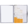 thumbnail image 4 of Boîte à Cigarette Compacte (9 100s) Plaquée Métal et Boîte de Rangement, 4 of 4