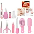 thumbnail image 3 of JUNWELL 10 Pcs/Set Baby Care Products Portable Infant Health Kit for Baby Care Keep Healthy and Clean Baby Supplies Pink, 3 of 6