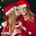 thumbnail image 7 of PMU Christmas Oversized Velvet Light-up Red and White Santa Hat Christmas Celebration Costume Party Accessories Costume Props and Party Supplies for Plays, Festivals, Photo Shoots (1/Pkg) Pkg/1, 7 of 7