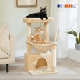 thumbnail image 2 of Árbol para Gatos PEQULTI 4 en 1 de 84 cm con Gran Condo para Gatos Beige, 2 of 8
