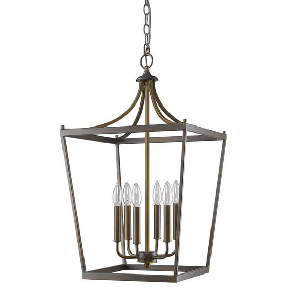 IN11134ORB Acclaim Lighting Kennedy - Six Light Pendant - 20 Inches Wide by 24 Inches High-Oil Rubbed Bronze Finish    -Traditional Installation