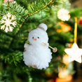 thumbnail image 5 of MXTPOV Exquisite Christmas Decorations for Christmas Tree, Plush Snowman Ornaments Hanging for Backpack Party Car Home Decor, White, 5 of 6