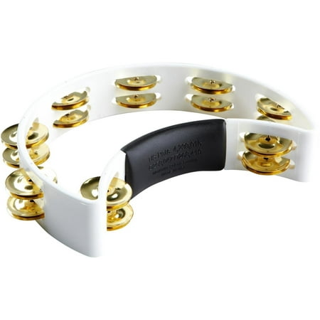 Rhythm Tech RT1021 Tambourine with Brass Jingles - White