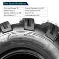 thumbnail image 4 of MaxAuto Sport ATV Tires 18x9.5-8 Lawn Mower Tires ATV UTV Off-Road Tires Knobby Sport Golf Cart Tractor Turf Tire 18x9.50x8 All-Terrain 4PR P311 Set of 4, 4 of 6