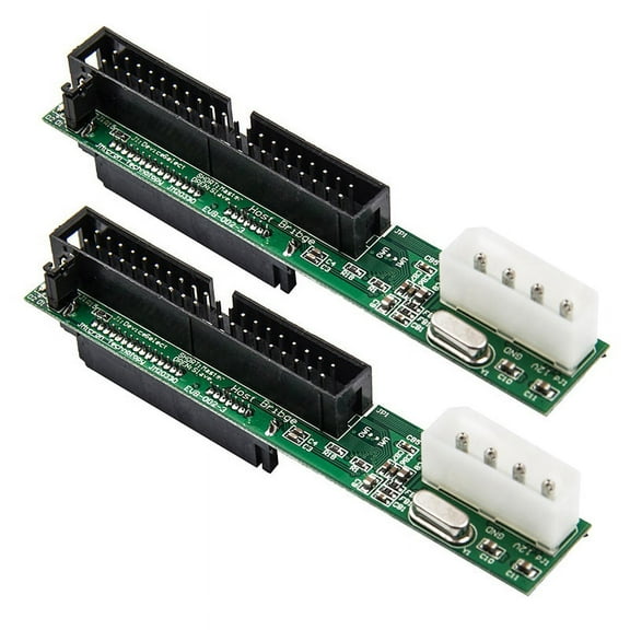 2X 7 15Pin 2.5 Sata Female to 3.5 Inch Ide Sata to Ide Adapter Converter Male 40 Pin Port for 133 100 Hdd Cd