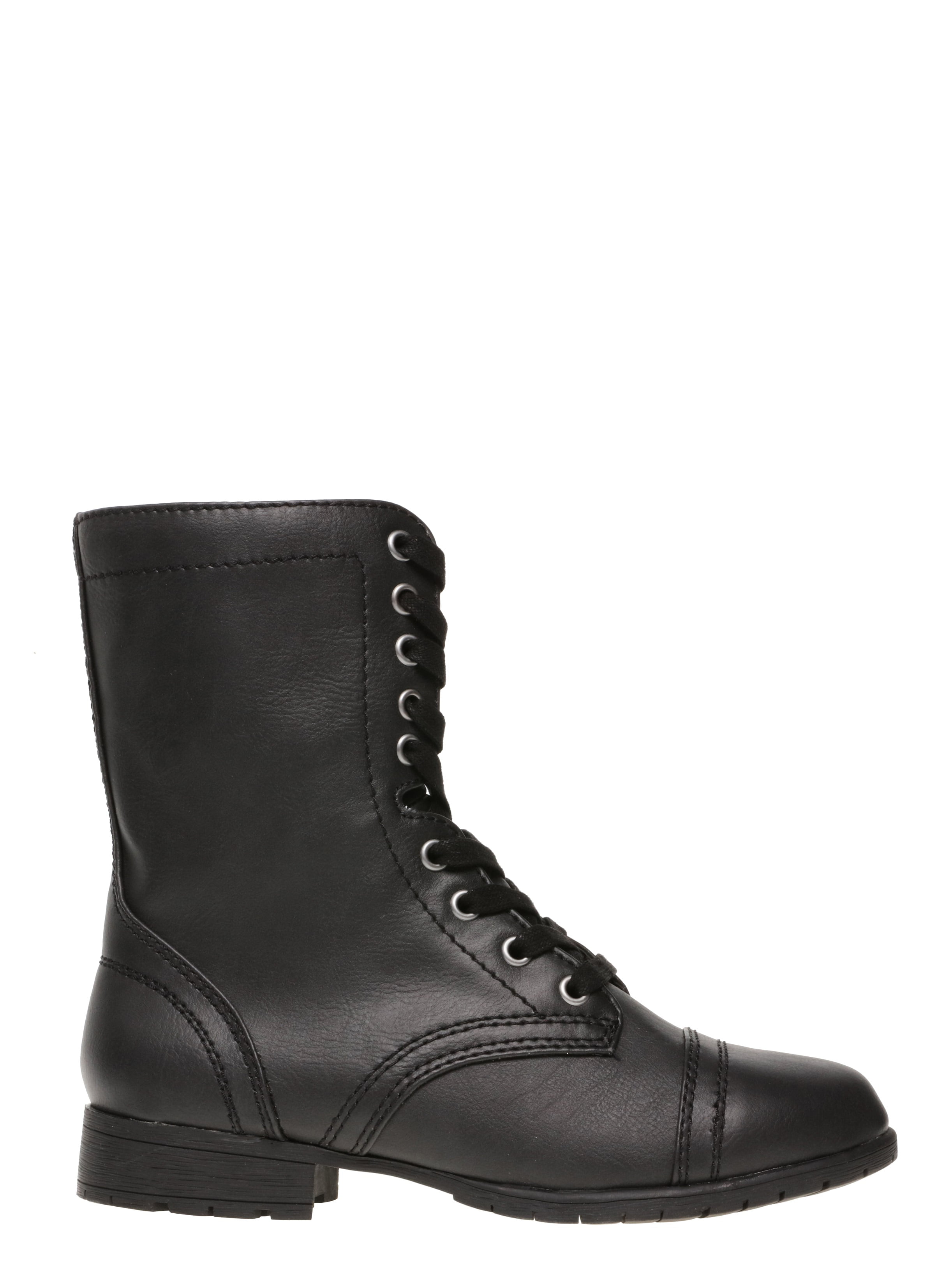 wide lace up boots