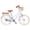 Blue-22 inch, variant on Ambifirner 24" Cruiser Bike - Shimano Single-Speed & Dual V-Brakes - Retro Steel Frame for Women with Brown Leather Saddle (Ocean Teal, 85% Pre-Assembled)