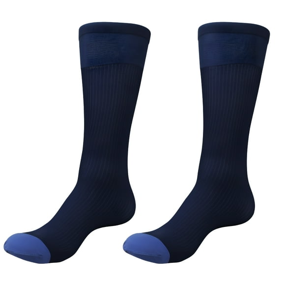 LAMIRO Mens Over the Calf Dress Socks Sheer Nylon Knee High Dress Socks