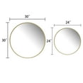 thumbnail image 5 of 30" Metal Round Accent Mirror,Gold, 5 of 6