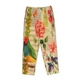 thumbnail image 4 of Xecao Vintage Bird Women's Straight Lounge Pajama Pants: The Epitome of Relaxed Sleepwear, 4 of 9