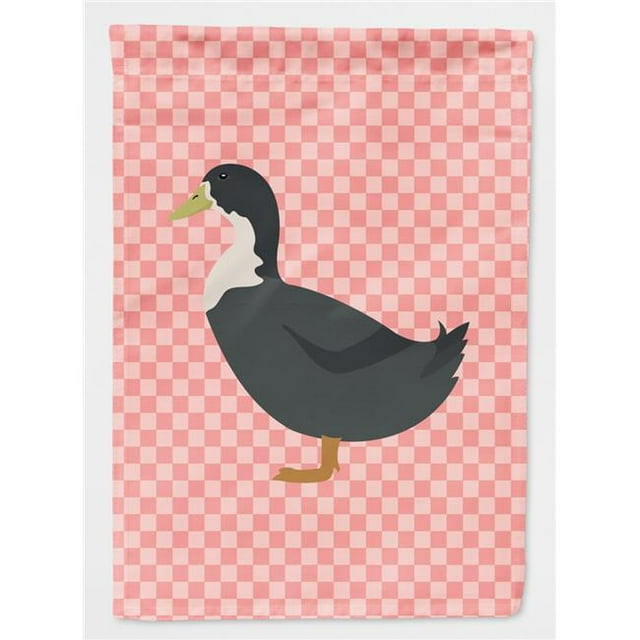 Carolines Treasures BB7862CHF Bleu Canard Suédois Rose Check Toile Maison Drapeau