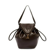Bottega Veneta Adult Nappa Calfskin Leather Shoulder Bag Bucket Style, Brown