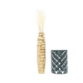 thumbnail image 5 of Leewadee Large Gold Home Decor Floor Vase - Wooden 34 inch Tall Farmhouse Decor Flower Holder For Fake Plant And Pampas Grass, 5 of 8