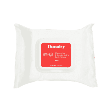 Duradry Whole Body Deodorant Wipes - Aqua, 1-Pack
