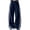 Navy, variant on TIREOW Girls Wide Leg Sweatpants Elastic High Waist Lace Trim Sweat Pants Loose Casual Sports Trousers Street Style Trousers