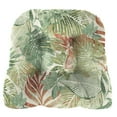 thumbnail image 2 of Jordan Manufacturing 3-Piece Wesley Almond Green Leaves Tufted Outdoor Cushion with 1 Wicker Bench Cushion and 2 Wicker Seat Cushions, 2 of 12