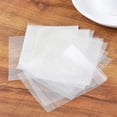 thumbnail image 6 of 1000 Pieces Glutinous Rice Paper Topboutique Transparent Edible Candy Wrappers Candy Coated Wrapping Paper Nougat Chocolate Sugar Wrapper for Baking Cake Sushi, 2.36x3.15 inch, 6 of 6