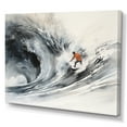 thumbnail image 2 of Designart "Paradise for Surfers by the Coast I" Nautical & Beach Canvas Print, 2 of 5