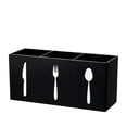 thumbnail image 2 of Three-Compartment Cutlery Storage Box Countertop Kitchen Organizer for Utensils Drawer Cabinet, 2 of 7