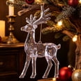 thumbnail image 5 of Christmas Decoration Crystal Ornaments,Hanging Acrylic Christmas Reindeer Shaped Ornaments for Christmas Tree Winter New Year Fireplace Party Holiday Decoration, 5 of 7