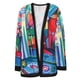 thumbnail image 4 of Chaquetas para mujer, chaqueta de entrenamiento diario para vacaciones, cárdigan de otoño e invierno, abrigo de punto abierto, Top informal de manga larga con estampado Floral Odeerbi ODB-3, 4 of 9