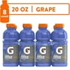 Gatorade Fierce Thirst Quencher Grape Sports Drinks, 20 fl oz, 8 Count Bottles